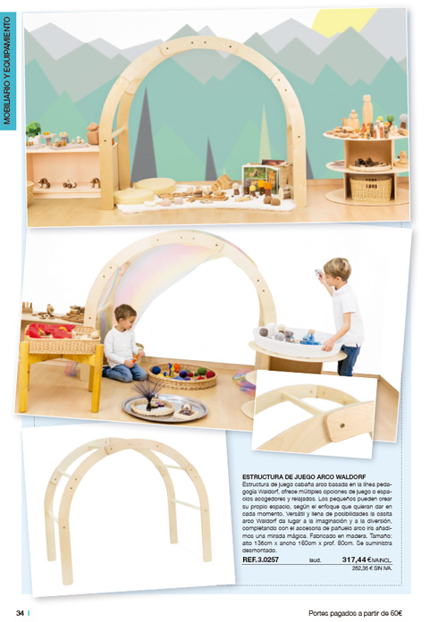 Equipamiento aulas Montessori